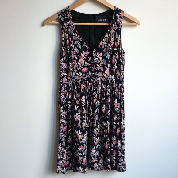 MINKPINK Floral Mini Dress - Picture 1 of 8